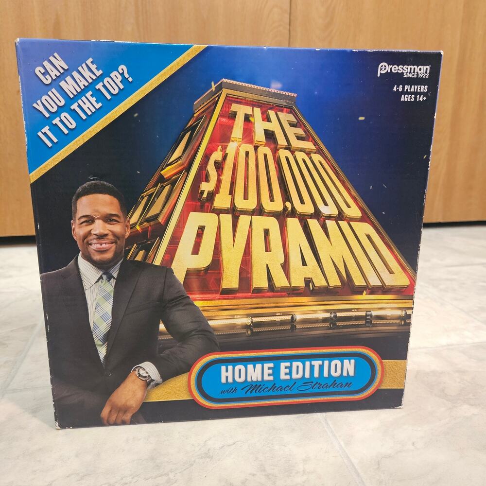 The $100000 Pyramid Board Game Michael Strahan Home Edition New